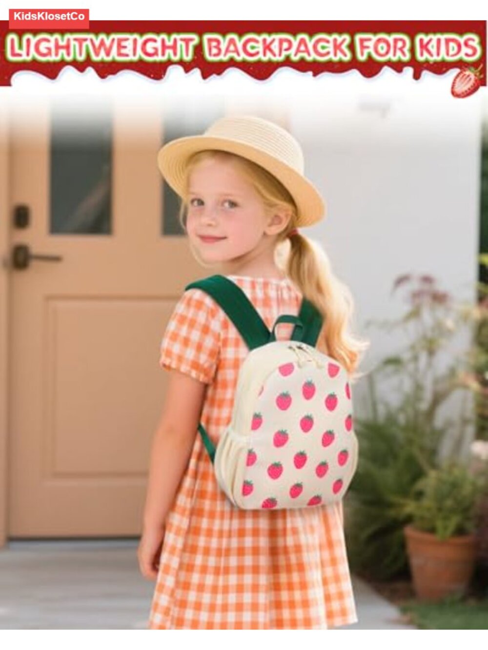 Corduroy Toddler Backpack with Padded Straps, 12-Inch Preschool Bookbag - Picture 5 of 5
